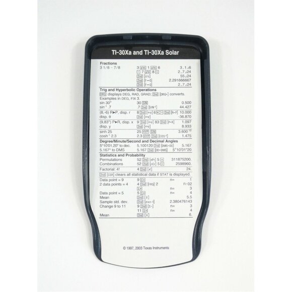 Texas Instruments TI-30XA Scientific Calculator - Picture 4 of 11